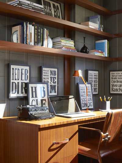 Eclectic Home Office by Andrew Suvalsky Designs