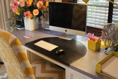 Example of an eclectic home office design in Salt Lake City
