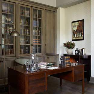 Traditional home office in Surrey.