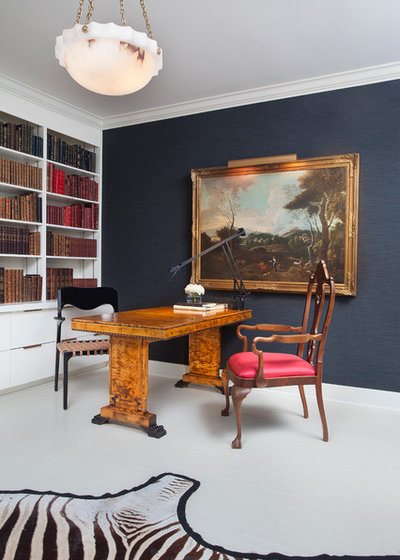 Traditional Home Office by TY LARKINS INTERIORS