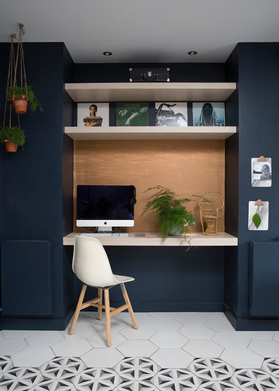 Eclectic Home Office & Library by Studio Dean