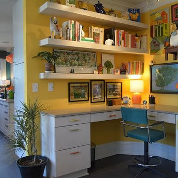 Colorful Kitchen and Home Office