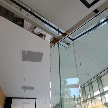 Commercial Glass Storefront and Interior Room
