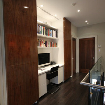 Contemporary Hallway Office Nook