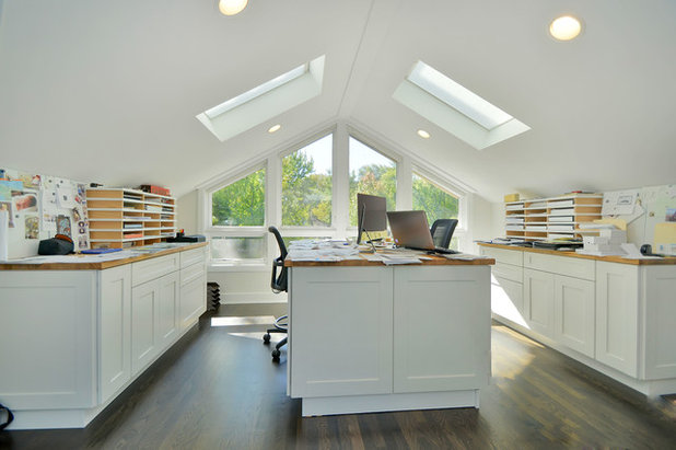 Transitional Home Office Contemporary Home Office