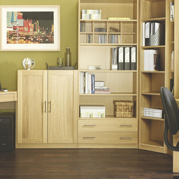 Contemporary Oak Modular Office Furniture