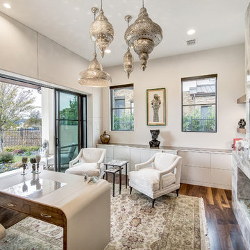 Contemporary overlooking Golf course