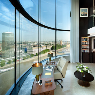 This is an example of a contemporary home office in London.