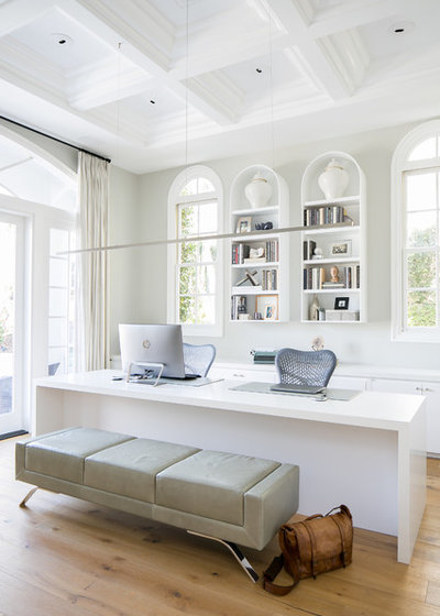 American Traditional Home Office by Nate Fischer Interiors
