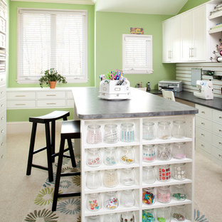 Elegant home office photo in Philadelphia
