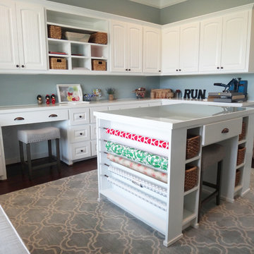 Craft Room with custom millwork