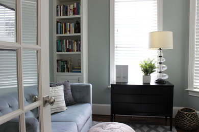 Inspiration for a transitional home office remodel in Raleigh
