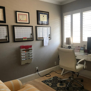 Creating a Home office  - using color to organize
