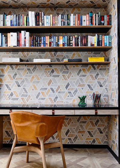Contemporary Home Office & Library by Atticus & Milo