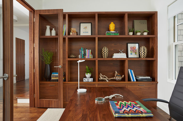 Contemporary Home Office by Charlie & Co. Design, Ltd