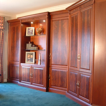 Custom Built-in Hardwood Home Office