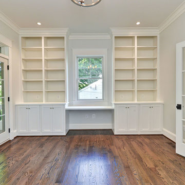 Custom Built-ins and Desk at Study