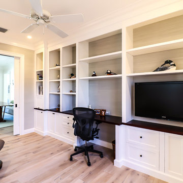 Custom Wall Unit with desk and TV