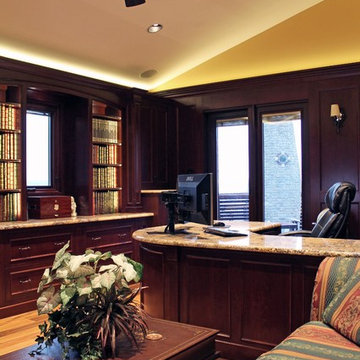 Custom Cherry Traditional Home Office