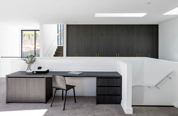 Contemporary Home Office by Vicello Kitchens