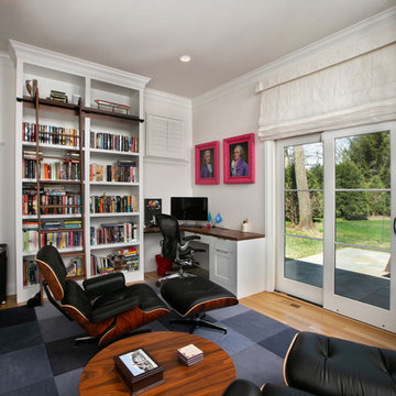 Custom Home Office & Wet Bar