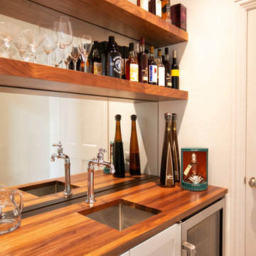 Custom Home Office & Wet Bar