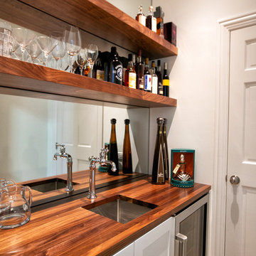 Custom Home Office & Wet Bar