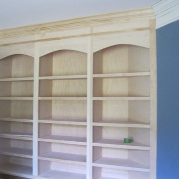 Custom Home Office Wall Cabinets (unfinished) Header detail view