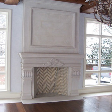 Custom Limestone Fireplaces