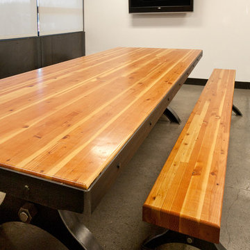 Custom Office Table + Bench