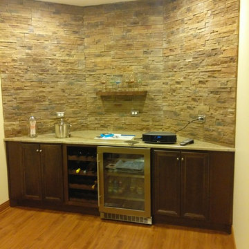 Custom Stone & Merillat Cabinetry In Nook Area
