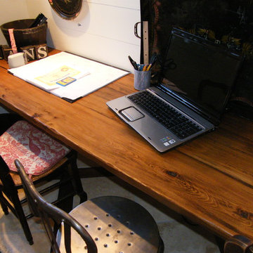 Custom study tabletop from Antique Barn Wood