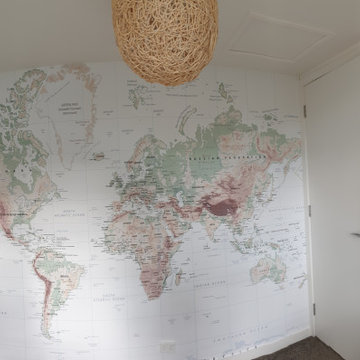 Custom World Map in an Office