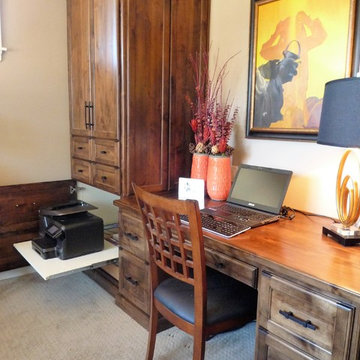 Customized Desk and Storage Cabinetry