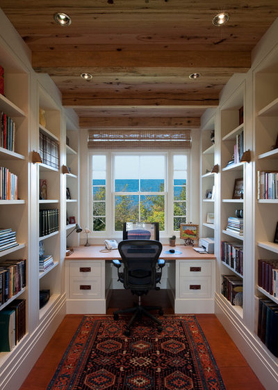 Traditional Home Office by Foley Fiore Architecture