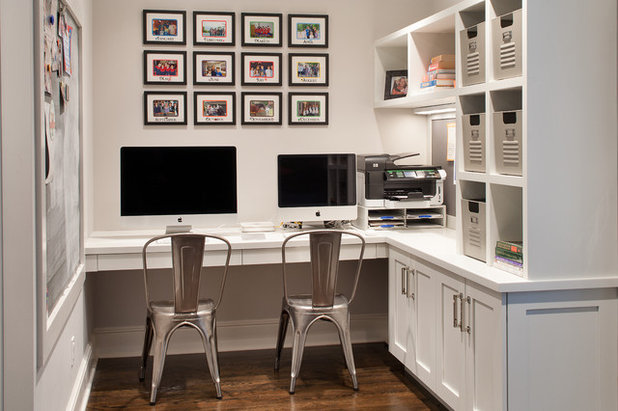 Transitional Home Office by DEANE Inc | Distinctive Design & Cabinetry