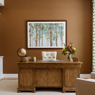 Decorated Model Home Office Space