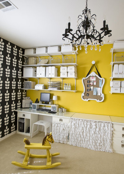 Eclectic Home Office by Michelle Hinckley