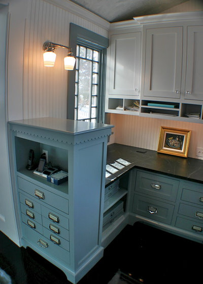 Traditional Home Office by Artisan Kitchens Inc.