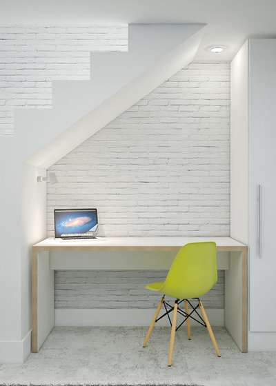 Modern Home Office by Custom Desk