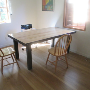 Desk from Bowling alley lane