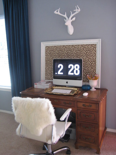 Eclectic Home Office by Leah