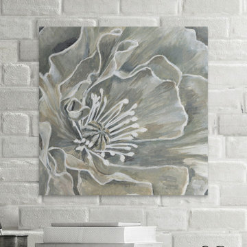 "Detailed Petals" Painting Print on Wrapped Canvas