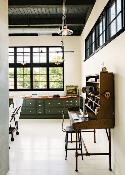 Industrial Home Office by Emerick Architects