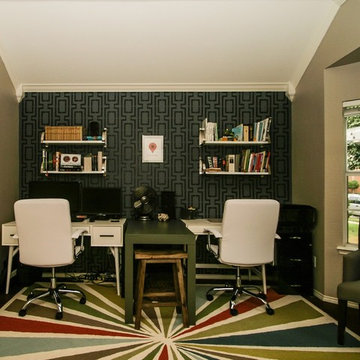 DIY Stenciled Home Offices