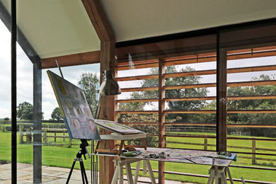 Inspiration for a contemporary home office in Cheshire.