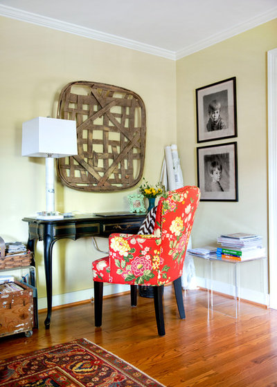 Eclectic Home Office by Lesley Glotzl