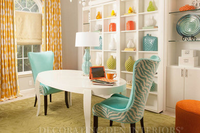 Inspiration for a contemporary home office remodel in Atlanta