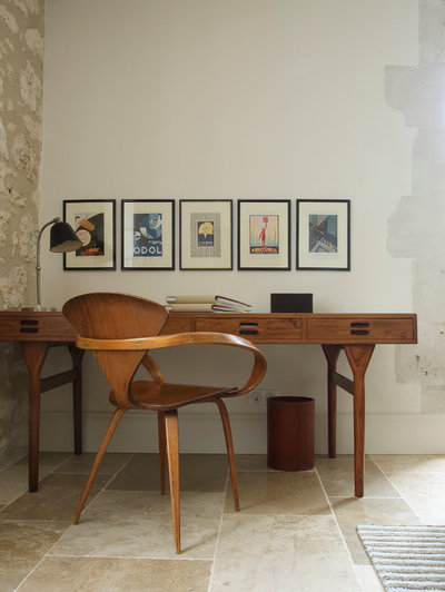 Midcentury Home Office by Susan Fisher Photography
