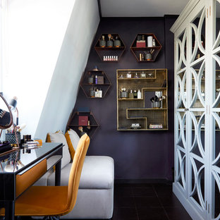 Inspiration for a contemporary home office in London.